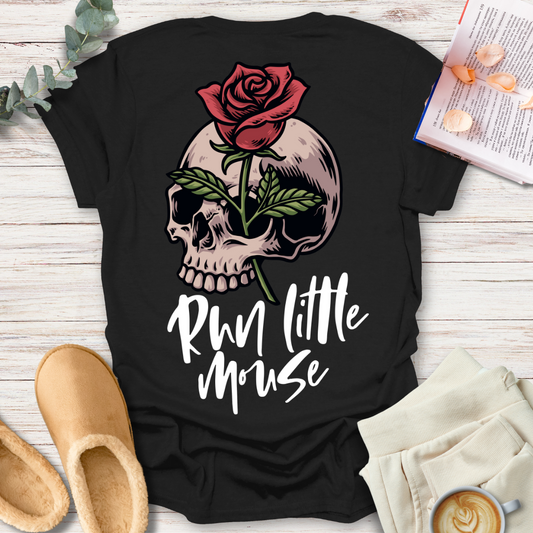 Run Little Mouse (Back & Front Print) T-Shirt