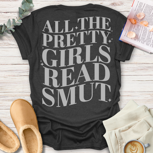 Pretty Girls Read (Back Print) T-Shirt