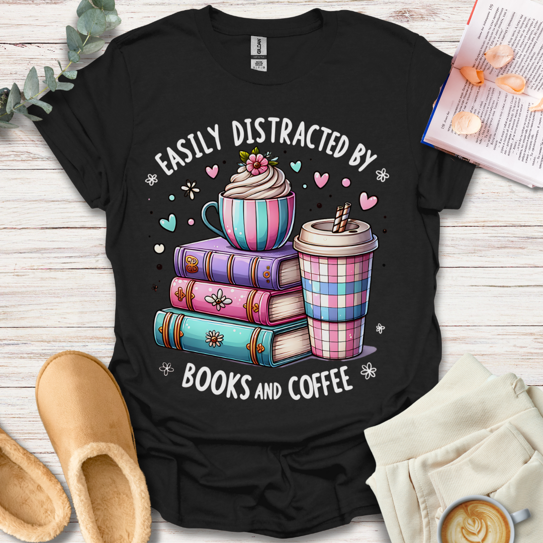 Books & Coffee (ver 2) T-Shirt