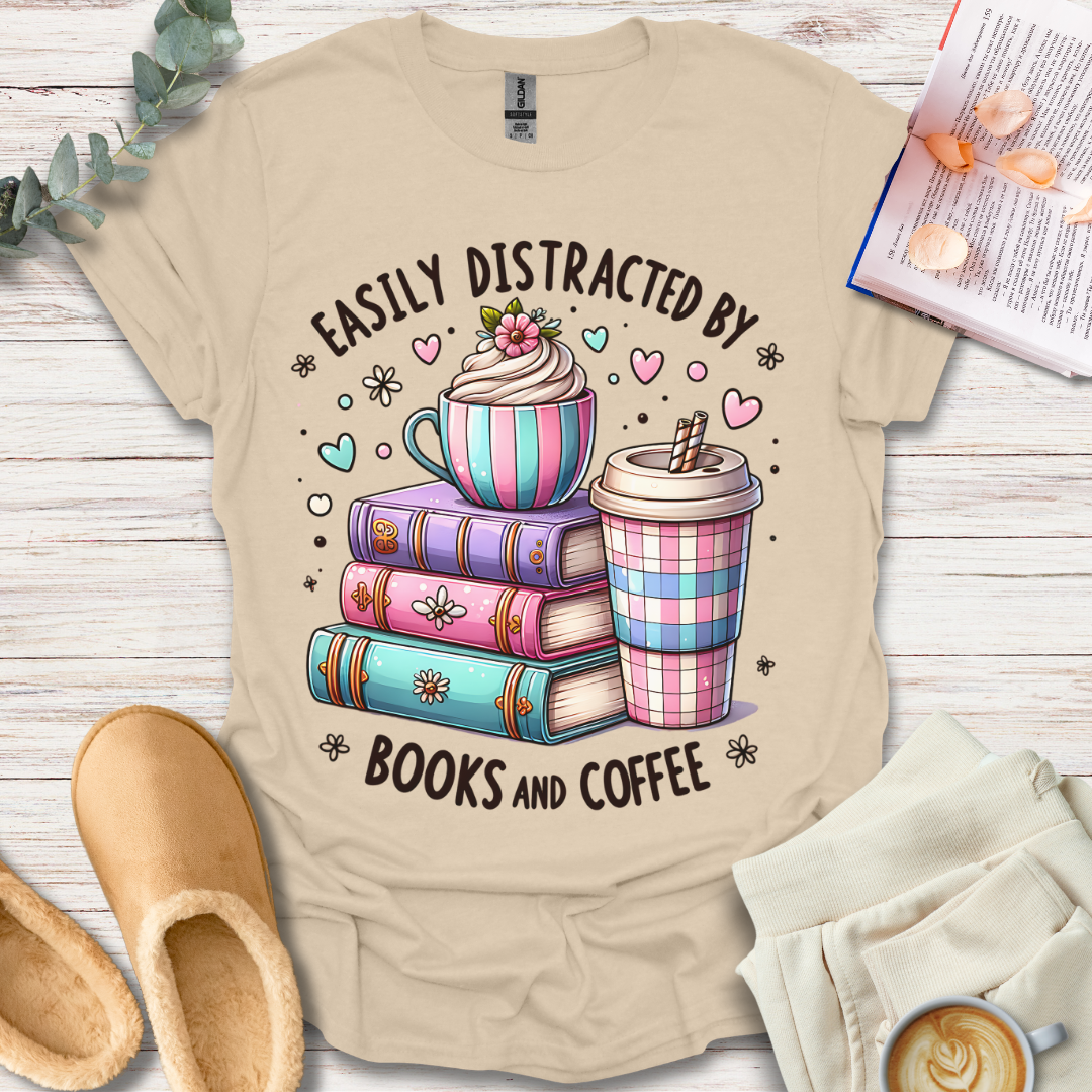 Books & Coffee (ver 2) T-Shirt