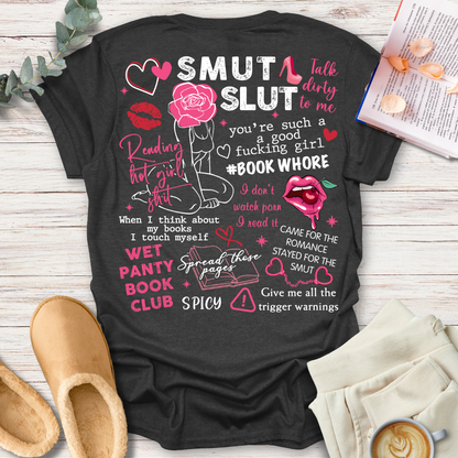 Smut Slut (Front & Back Print) T-Shirt