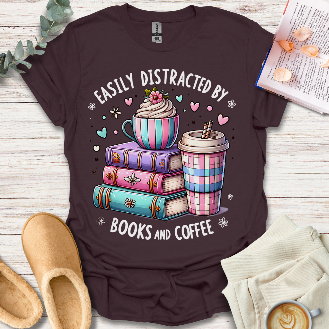 Books & Coffee (ver 2) T-Shirt